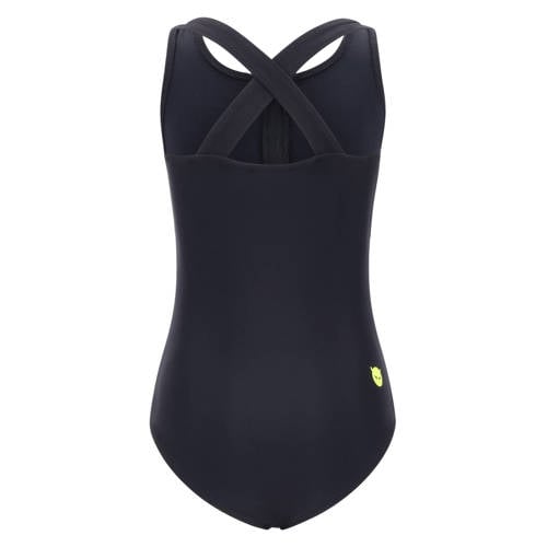 SuperRebel badpak Paradise zwart Meisjes Polyester Effen