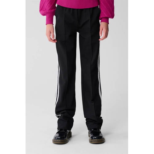 Shoeby wide leg casual broek zwart Meisjes Polyester Effen - maat 158/164 afbeelding
