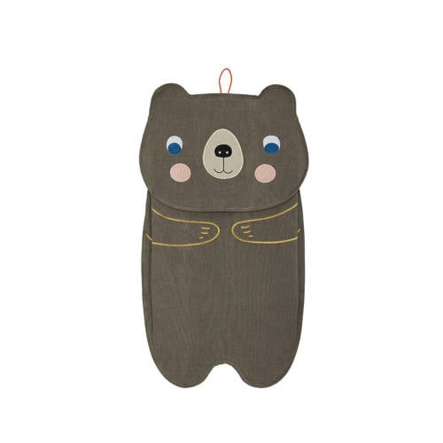OYOY Mini wandopberger darling bear (77x40x1 cm) Wandhanger Bruin afbeelding