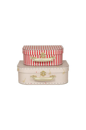 opberg koffertjes Giraffe & stripe (set van 2) 