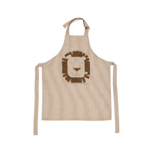 OYOY Mini keukenschort kids Lion Beige | Schort van OYOY Mini afbeelding