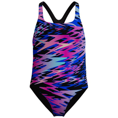 Speedo Endurance Pro sportbadpak Hyperboom Medalist zwart/multi Meisjes Polyester - maat 128 afbeelding