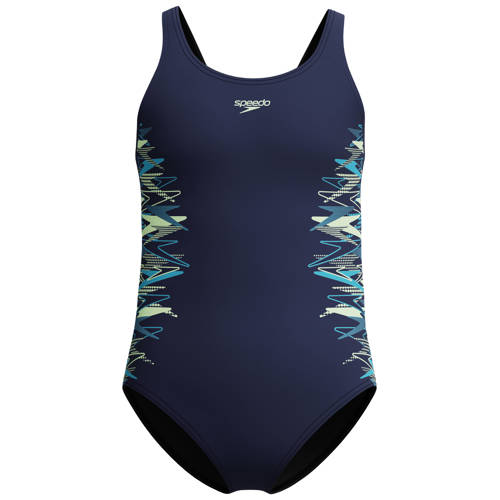 Speedo EnduraFlex sportbadpak Placement donkerblauw Meisjes Nylon - maat 116 afbeelding