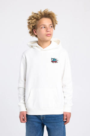 hoodie met backprint wit
