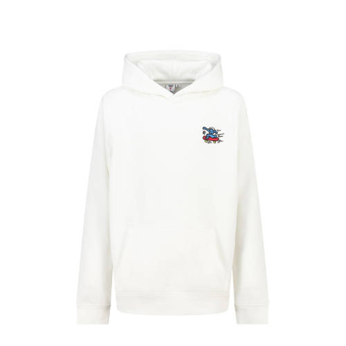 America Today hoodie met backprint wit Sweater Backprint - maat 122/128 afbeelding