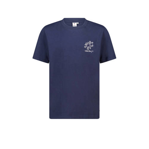 America Today T-shirt met backprint donkerblauw Jongens Katoen Ronde hals - maat 170/176 afbeelding