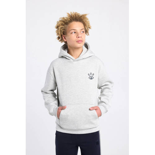 America Today hoodie met backprint lichtgrijs Sweater Backprint - maat 146/152 afbeelding
