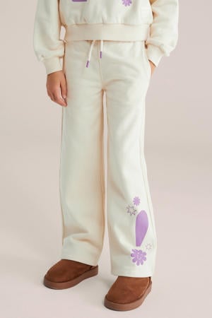 loose joggingbroek ecru
