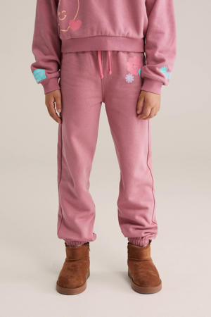 tapered joggingbroek roze