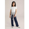 WE Fashion loose casual broek donkerblauw