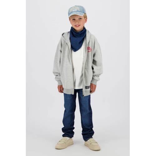 Vingino straight leg straight leg jeans dark blue denim Blauw Effen - maat 134 afbeelding