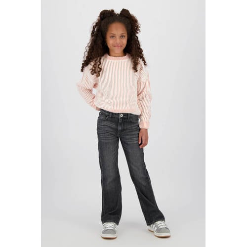 Vingino flared flared jeans grey denim Grijs Effen - maat 140 afbeelding