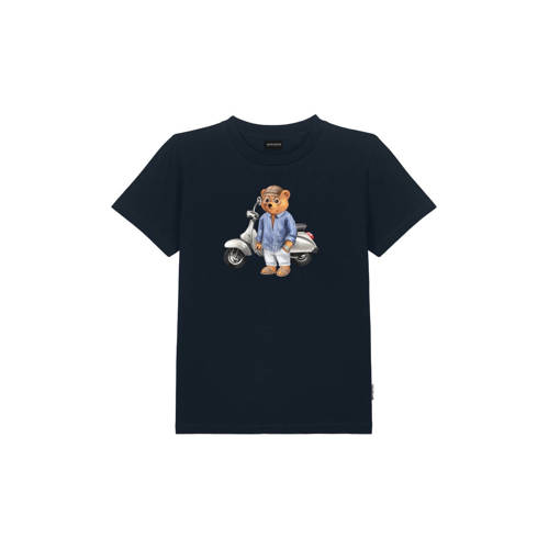 Baron Filou Honeygang T-shirt donkerblauw Jongens/Meisjes Katoen Ronde hals - maat 122-128 afbeelding