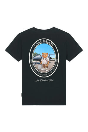 T-shirt met backprint zwart