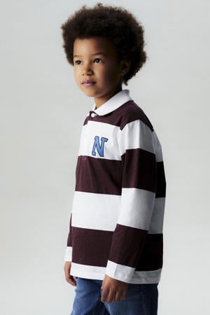 gestreepte polo bruin