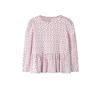 NAME IT MINI blousetop met stippen roze