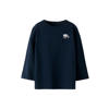 NAME IT MINI longsleeve met backprint donkerblauw