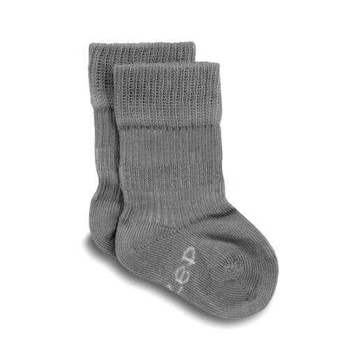 KipKep Blijf-Sokjes Pebble Grey Sokken Blauw Jongens/Meisjes Katoen Effen - maat 18-24 mnd afbeelding