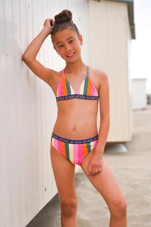 triangel bikini Bali oranje/groen/geel