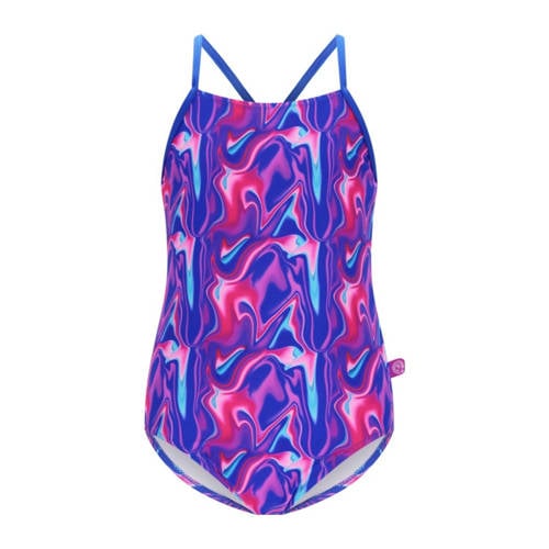 Just Beach badpak Sunset paars/roze/lichtblauw Meisjes Polyester Meerkleurig - maat 170-176 afbeelding