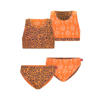 Just Beach reversible crop bikini Inside Out oranje