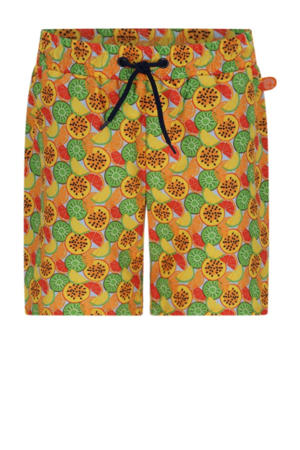 zwemshort Poolday geel/groen/oranje