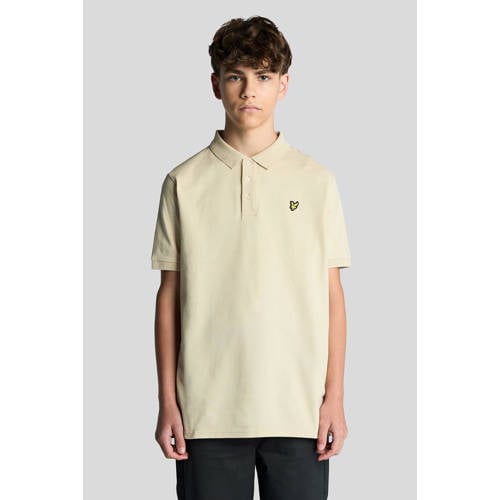 Lyle & Scott polo beige Jongens Katoen Polokraag Effen - maat 164/170 afbeelding