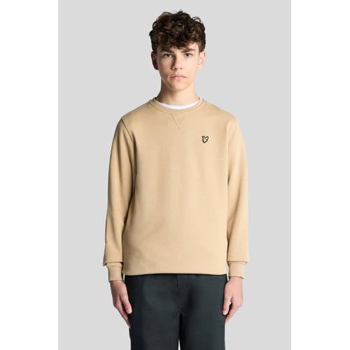 Lyle & Scott sweater zand Effen - maat 134/140 | Sweater van Lyle & Scott afbeelding