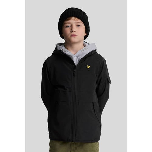 Lyle & Scott zomerjas Zwart Jongens Nylon Capuchon Effen - maat 170/176 afbeelding