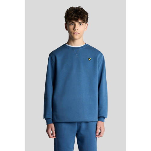 Lyle & Scott sweater donkerblauw Effen - maat 140/146 afbeelding