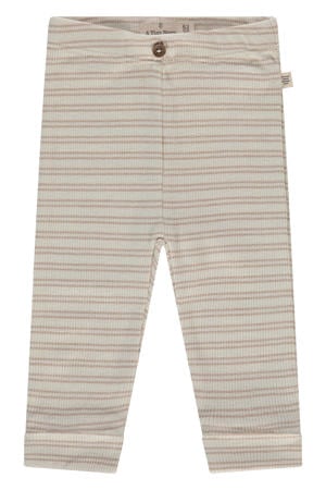 gestreepte casual broek beige
