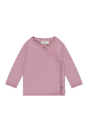vest roze fijn gebreid