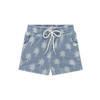 A Tiny Story badstof casual short lichtblauw/wit