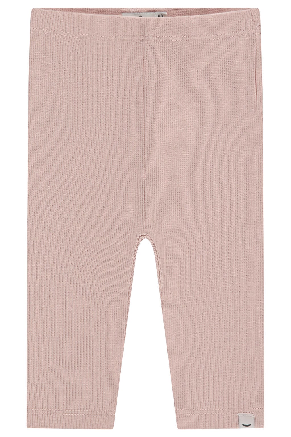 Roze jongens Babyface legging fijn gebreid van stretchkatoen met elastische tailleband en effen