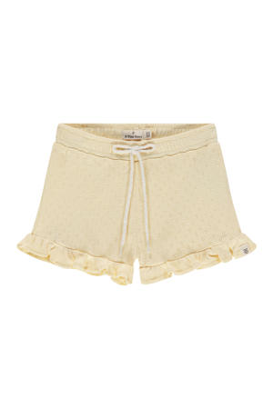 casual short lichtgeel ajour