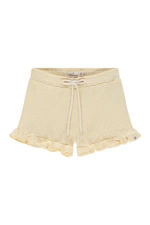 casual short lichtgeel ajour