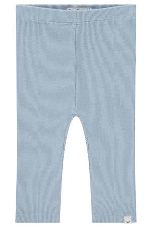 legging blauw fijn gebreid