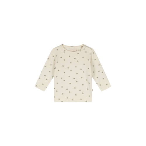 A Tiny Story longsleeve ecru Jongens/Meisjes Katoen Ronde hals All over print - maat 56 afbeelding
