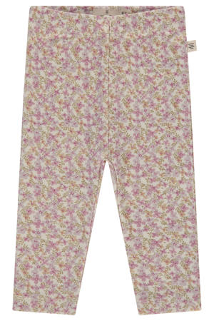 gebloemde casual broek roze