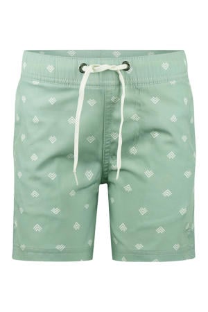 zwemshort all over print groen