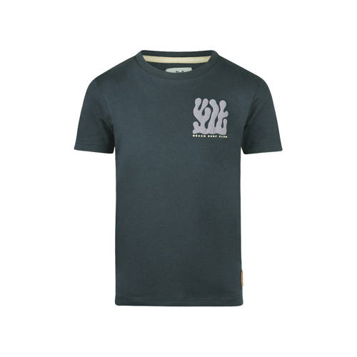 Koko Noko T-shirt donkerblauw Jongens Stretchkatoen Ronde hals Printopdruk - maat 104 afbeelding