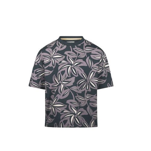 Koko Noko T-shirt donkerblauw Jongens Stretchkatoen Ronde hals All over print - maat 128 afbeelding