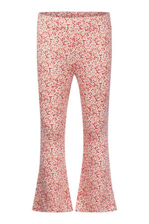 flared broek lichtoranje/roze