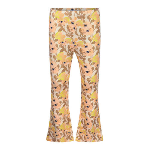 Koko Noko flared gebloemde legging geel Meisjes Stretchkatoen Bloemen - maat 140 afbeelding