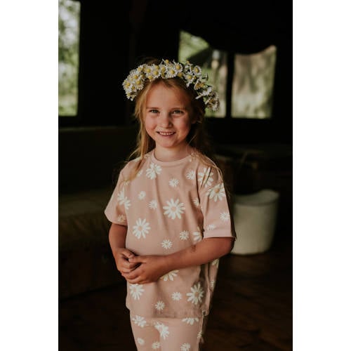 Koko Noko T-shirt roze Meisjes Stretchkatoen Ronde hals All over print - maat 80 afbeelding