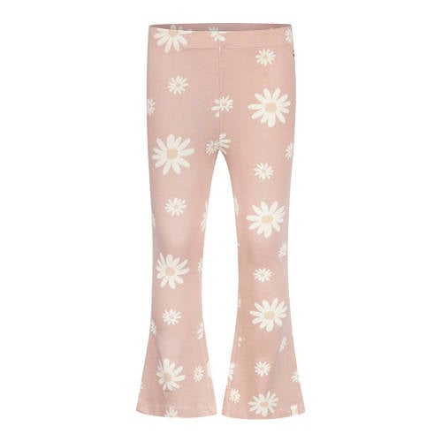 Koko Noko flared gebloemde legging roze Broek Meisjes Stretchkatoen Bloemen - maat 80 afbeelding