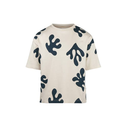 Koko Noko T-shirt ecru Jongens Stretchkatoen Ronde hals All over print - maat 110 afbeelding