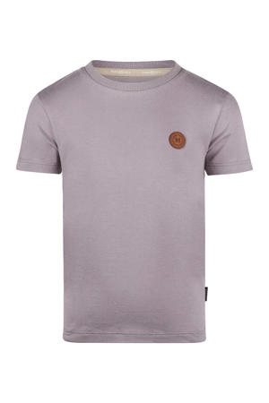 T-shirt met backprint paars
