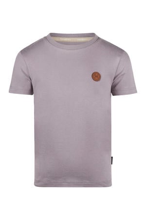 T-shirt met backprint paars