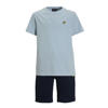 Lyle & Scott t-shirt + korte broek lichtblauw/donkerblauw